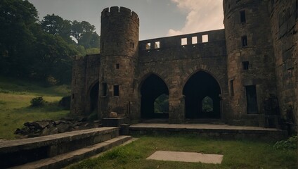 Archer tower serving as a sentinel over the castle grounds