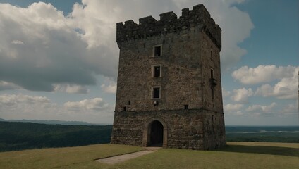 Obraz premium Archer tower forming a key component of the fortress defenses