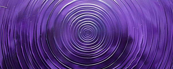 Obraz premium A vibrant purple background featuring a pattern of concentric circles in varying shades of purple, creating depth and movement.
