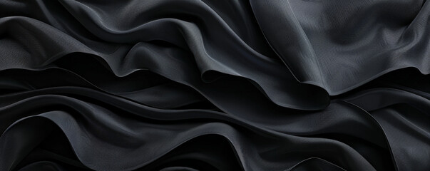 A seamless black background with a subtle fabric-like texture, adding a touch of elegance and sophistication.