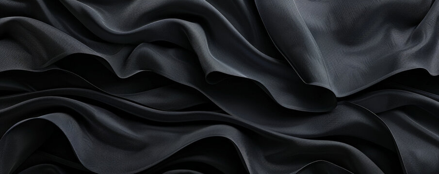 A seamless black background with a subtle fabric-like texture, adding a touch of elegance and sophistication.