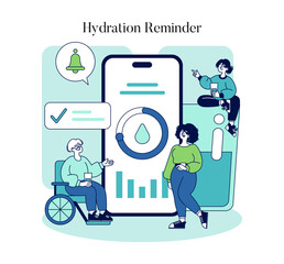 Biohacking. Flat Vector Illustration