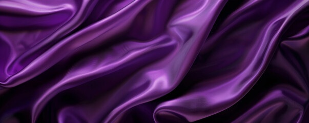 Obraz premium A rich violet background with a satin-like texture, creating a luxurious and elegant appearance.