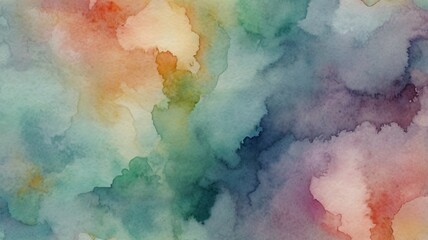 Soothing Abstract Watercolor Background with Muted Hues 