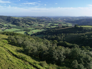 Countryside in the Basque country in the Atlantic Pyrenees in France