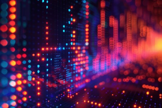 a?'imagine: Vibrant scatter plot showcasing the strong positive relationship between rising stock prices and trading volume, indicating heightened investor engagement.