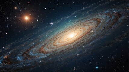 Cosmic Celestial Orbits and Star Fields Background