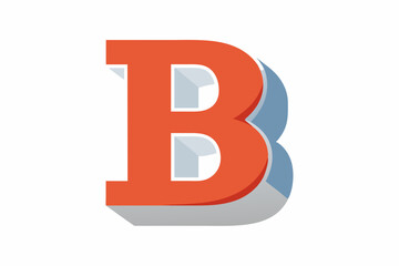 Obraz premium B vector illustration