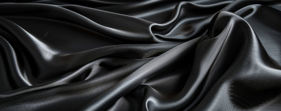 A pristine black background with a subtle fabric-like texture, adding a touch of elegance and sophistication.