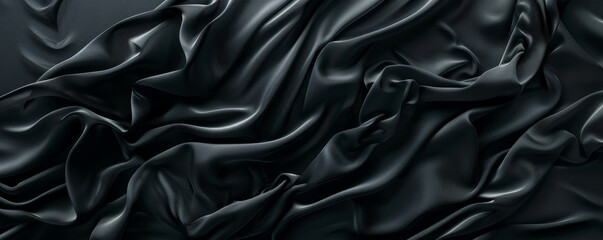 Fototapeta premium A smooth black background with a delicate texture, offering a refined and striking appearance.