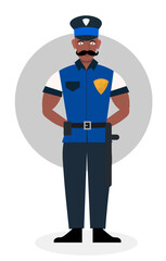 Police officer concept illustration
