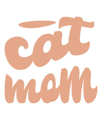 Retro, cat,  Craft Design. T-shirt Design. Illustration