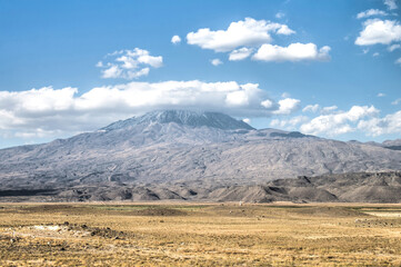 Mount Ararat, Agri Dagi, the highest mountain of Turkey. This mountain is accepted in Christianity...