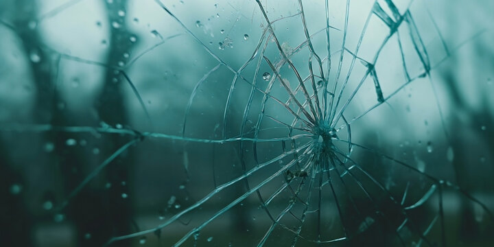a broken glass texture in depressed atmosphere