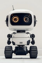 Fototapeta premium Robot courier, delivery of goods