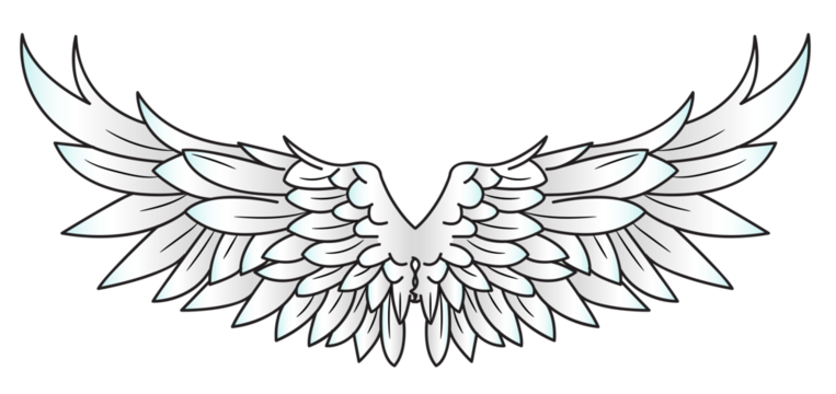 Beautiful White Angel Wings ClipArt