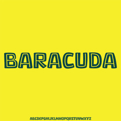 modern alphabet font type set