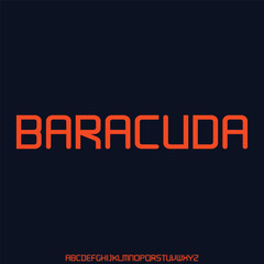 modern alphabet font type set