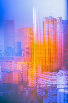 abstract background with colorful lines