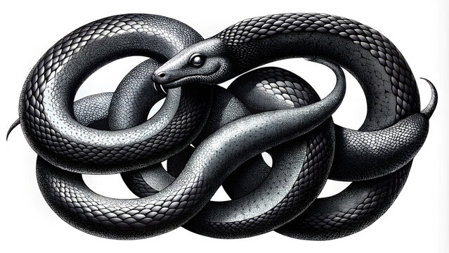 snake on white