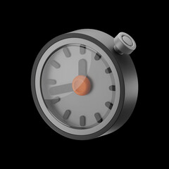Premium sport olympics stopwatch icon 3d rendering on isolated background