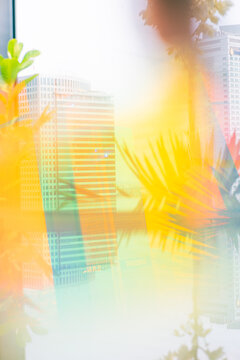 abstract background with city