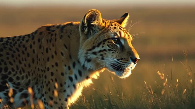 Leopard on the hunt: a secret sortie into the field