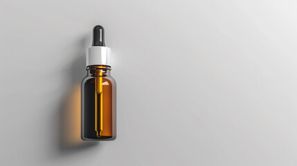 Natural vitamin c serum, skincare, essential oil products. Bottle of vitamin C serum with fresh juicy orange fruit. Beauty product branding mock-up. 