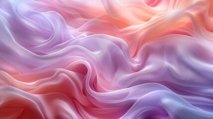 Obraz premium A luxurious silk oozing elegance and dreaminess in pink and purple hues, perfect for highend fashion creations