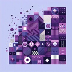 Obraz premium Modern art style geometric background. AI generated illustration