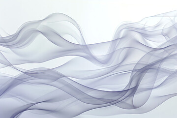 Fototapeta premium Light translucent abstract lines and waves in gray tones