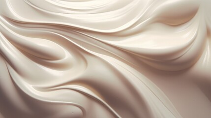 Obraz premium Smooth cream texture in swirling patterns