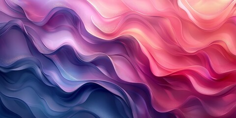 Fototapeta premium A beautiful abstract background with pink and blue gradient waves, creating a mesmerizing and stylish visual display