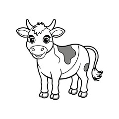 cow cartoon isolated on white cow, animal, cartoon, farm, vector, illustration, goat, bull, cattle, white, cute, isolated, mammal, milk, calf, livestock, agriculture, art, black, funny, nature, dairy,