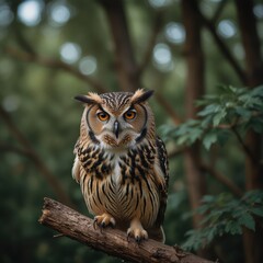 Fototapeta premium Stunning close-up of a snowy owl’s intense yellow eyes and delicate feathers, captured in the soft light of dawn