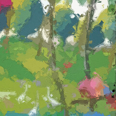 Oil paintings and various flowers, including birds, plum blossoms, deer, tigers, chrysanthemums, roses, peonies, and beautiful flowers