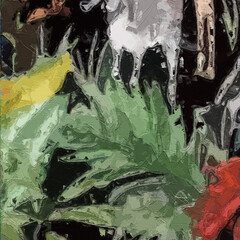 Oil paintings and various flowers, including birds, plum blossoms, deer, tigers, chrysanthemums, roses, peonies, and beautiful flowers