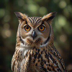 Fototapeta premium Fascinating close-up of an owl’s talons gripping a branch, demonstrating its formidable hunting skills