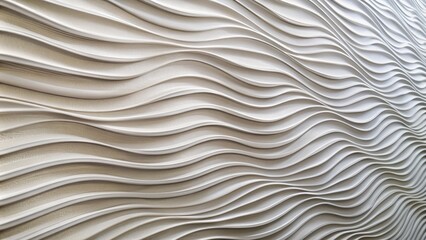 Obraz premium White Wall with Curved Lines, Abstract, Texture, Design, 3D , wall art , curve