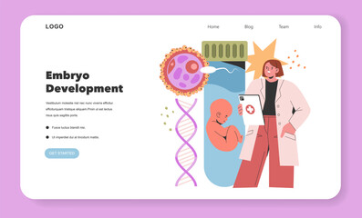 Test Tube Babies. Flat Vector Illustration