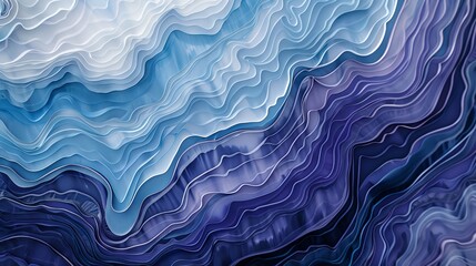 Obraz premium A cross-section of geological layers in wide bands featuring, resembling water currents.