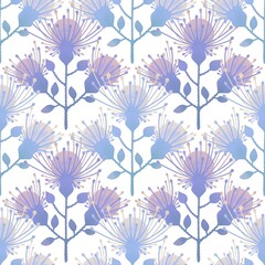 Simple floral seamless pattern with flowers for fabrics and cards and linens