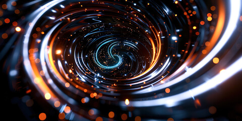 Obraz premium An energy spiral, an abstract background