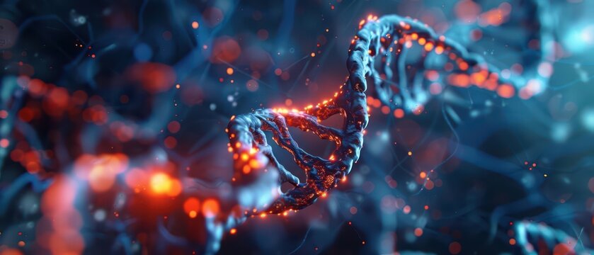 Genetic Disorder BurstFlare concept highlights the sudden and intense manifestation of genetic disorders