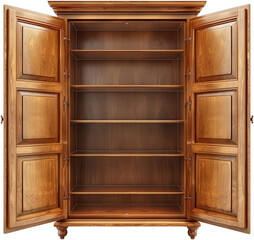 Grand Library Cabinet with Double Shelves A Classic Furniture Piece for the Study or Office