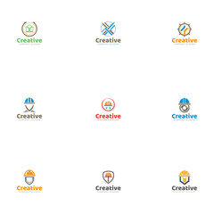 Collection of Modern Construction and Engineering Logos