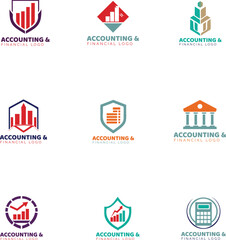 Set of Accounting and Finance Logos