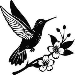 Obraz premium A Photorealistic Depiction of a Tiny Hummingbird