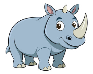 Rhinoceros standing in natural habitat