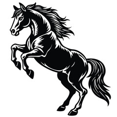 Bucking Horse in EPS Vector Illustration